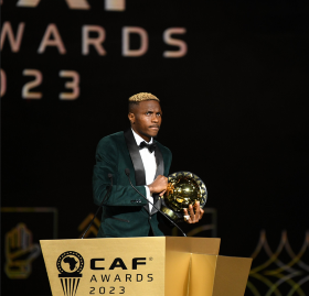 Osimhen sees off challenges from Liverpool and PSG stars to land African football’s biggest individual prize